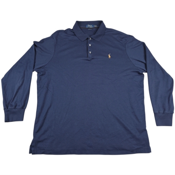 Polo Ralph Lauren Other - Polo Ralph Lauren Classic Fit Long Sleeve Polo Men's XL Navy Blue 100% Cotton